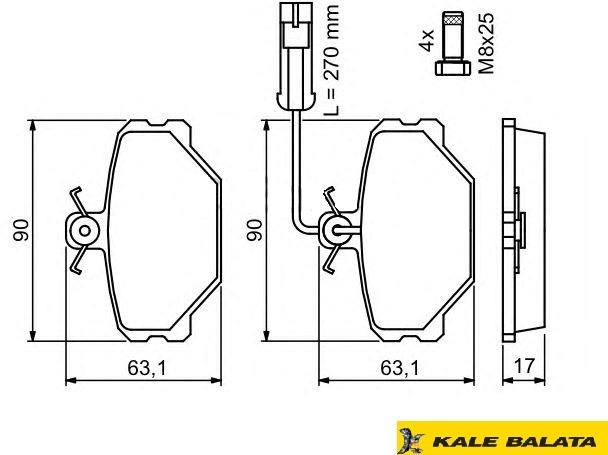 DİSK BALATA (ÖN) FIAT TEMPRA / TIPO / LANCIA DEDRA