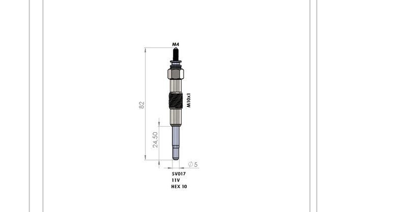 KIZDIRMA BUJİSİ (11,0V) BMC T80 / FIAT CROMA 1.9 TDI