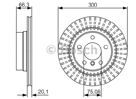 FREN DİSKİ (ARKA)(HAVALI)(300MM) BMW 120D-125D 05- / 316İ