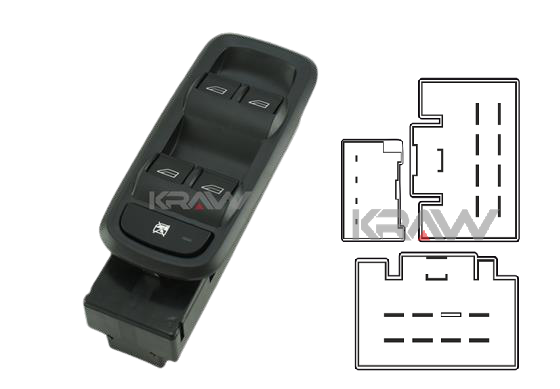 CAM ANAHTARI (SOL)(DÖRTLÜ)(17 FİŞLİ) FORD FIESTA 08-12