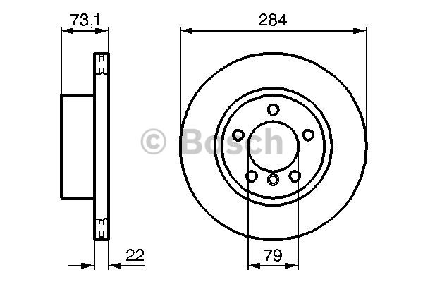 FREN DİSKİ (ÖN)(284MM) BMW 1 (E81) 07-11 / (E87) 04-11 / (F20) 12-19 / (F21) 11- / BMW 2 (F23) 15- / (F22-F87) 15-