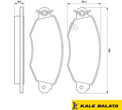 DİSK BALATA (ÖN) FORD TRANSIT - BUS/BOX 03-(V184)