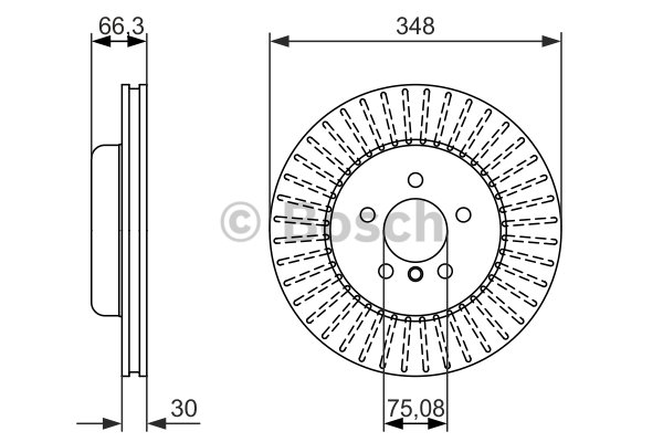 FREN DİSKİ (ÖN)(348MM) BMW 5 (F10-F18)525D-528İ-530D 03-