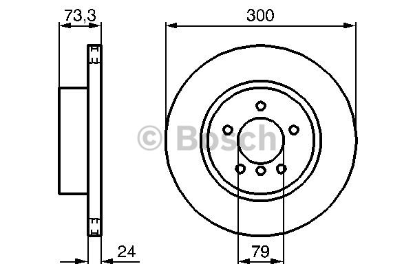 FREN DİSKİ (ÖN)(300MM) BMW 1 (E81)120D 06- / (E87)120D