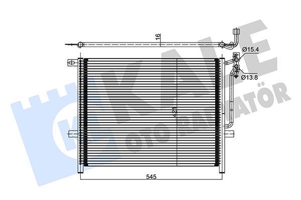 KLİMA RADYATÖRÜ (BRAZING)(KURUTUCUSUZ) BMW 3 316İ 318İ 320İ 323İ 325İ 330İ 98-