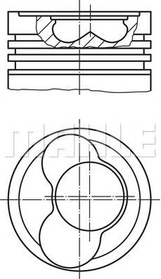 PİSTON,SEGMAN (+0.50)(79.51MM) VW-CADDY BJB 3.4.