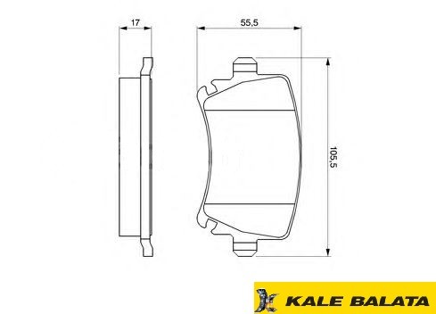 DİSK BALATA (ARKA) VW CADDY III - GOLF V 04-