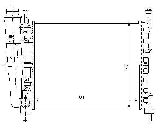 SU RADYATÖRÜ (MEKANİK)(MT)(MFI009) FİAT UNO 55/60