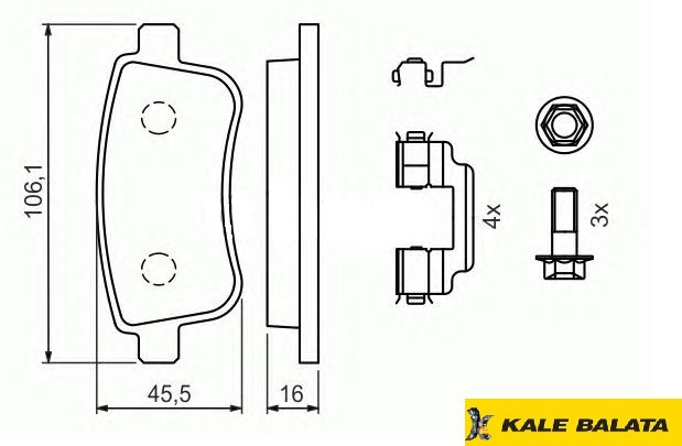 DİSK BALATA (ARKA) RENAULT FLUENCE - MEGANE