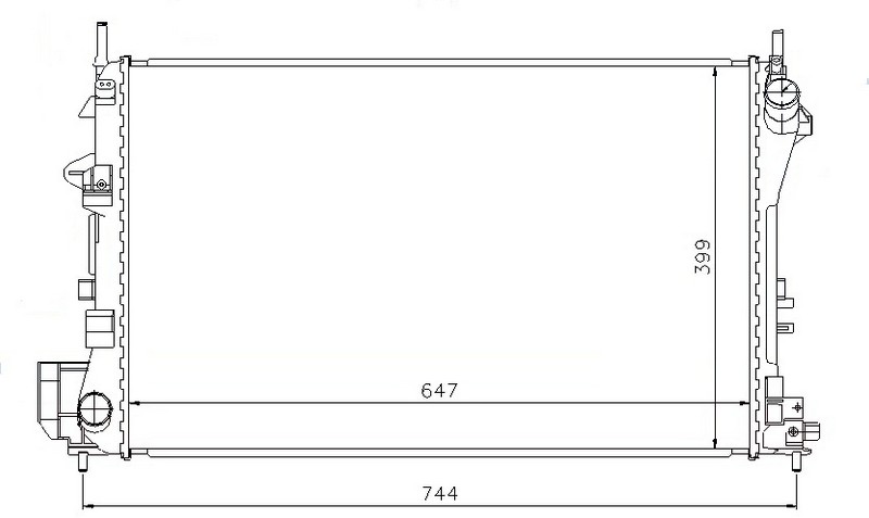 SU RADYATÖRÜ (MEKANİK)(MT)(MOP860) OPEL VECTRA C 02- 1.6İ/1.8İ