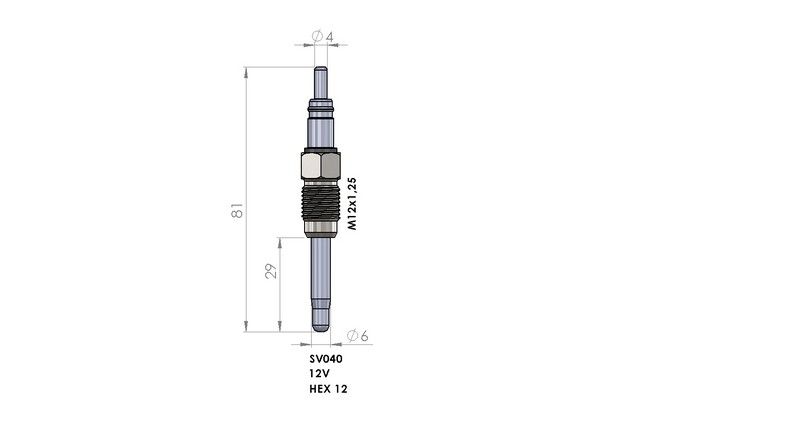 KIZDIRMA BUJİSİ (12,0V) FIAT BRAVO / DOBLO / IDEA / MAREA / PALIO 1.9 JTD