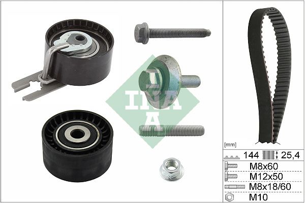 TRİGER SETİ (144 DİŞ) CITROEN C2 1.4 HDi 03-09 / FORD FIESTA V 1.4 TDCi 01-08 / PEUGEOT 206 SW 1.4 HDi 02-07