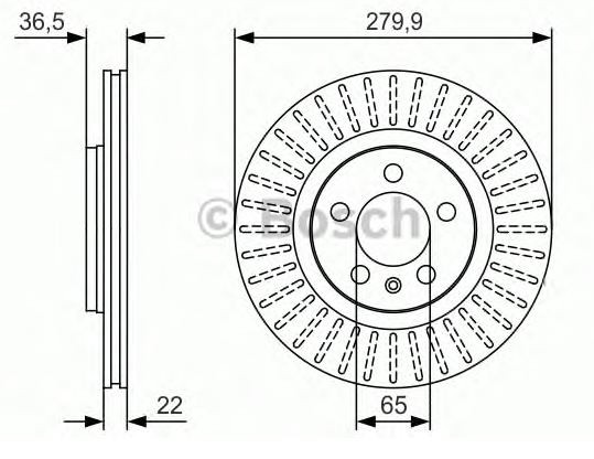 FREN DİSKİ (ÖN)(280MM) VW GOLF IV 1.4 199710