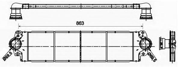 INTERCOOLER(IVW003) VW T5 1,9TDI 2,5TDI 03- /T6 2,0TDI 15-