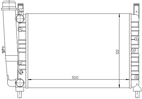 SU RADYATÖRÜ (MEKANİK)(MT)(MFI005) FİAT UNO 70 1.4 İE