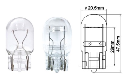 AMPUL 12V. 1016 21/5W DİPSİZ