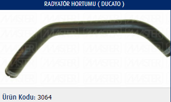 RADYATÖR ÜST HORTUMU FIAT DUCATO 2.5D 8V 95 HP 91-94