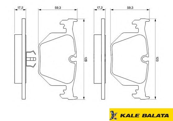 DİSK BALATA (ARKA) BMW 3 (E46) 99- / BMW 5 (E39) 98- / BMW 7 (E38) 95- / X3 (E83) 06- / X5 (E53) 00-