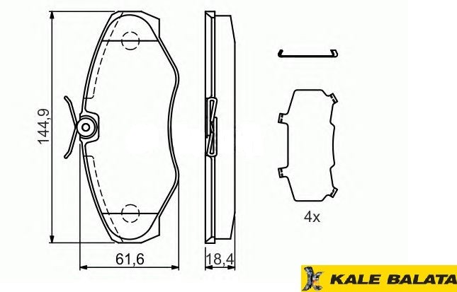 DİSK BALATA (ÖN) RENAULT TRAFFIC II (F9Q)