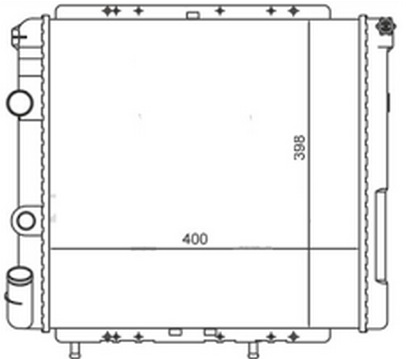 SU RADYATÖRÜ (MEKANİK)(MT)(MRN266) RENAULT R9 ENJEKS. 400X396X34