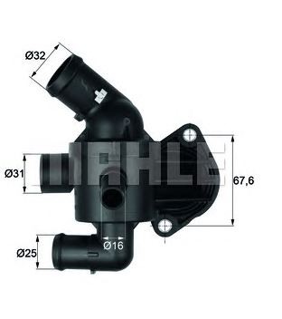 TERMOSTAT (87°C) VW CADDY III 2,0 TDI 10-