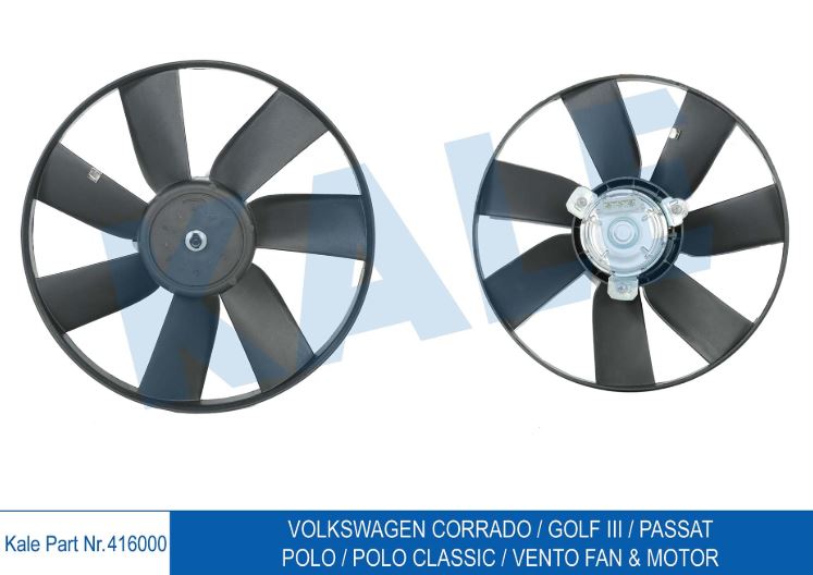 FAN MOTORU VW GOLF III-IV-CADDY II-PASSAT 318MM