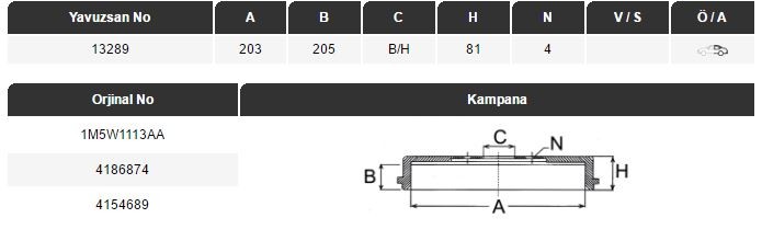 KAMPANA (ARKA)(203MM) FOCUS 98-