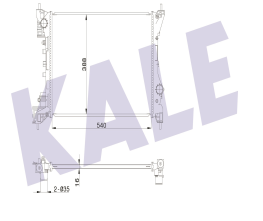 SU RADYATÖRÜ (BRAZING)(MT) FIAT DOBLO / PRATICO-MITO-COMBO-COMBO