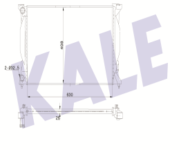 SU RADYATÖRÜ (BRAZING)(MT) AUDI A4-A6 1.6-1.8T-1.9TDI 01-04