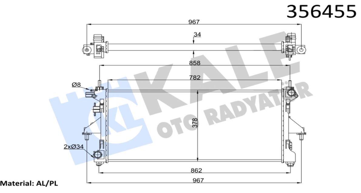 SU RADYATÖRÜ (MEKANİK)(MT) FIAT DUCATO 2.3D 06-