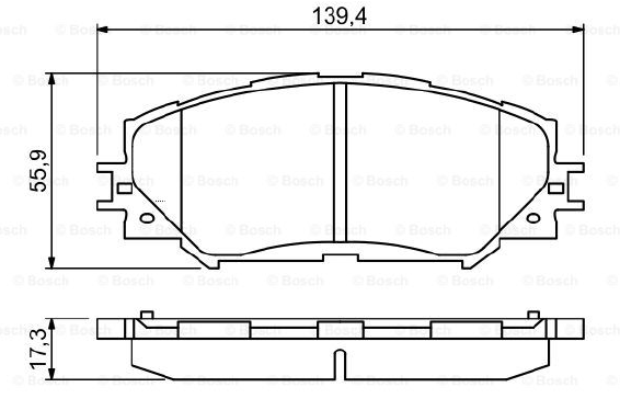 DİSK BALATA (ÖN) TOYOTA COROLLA 1.5 06-