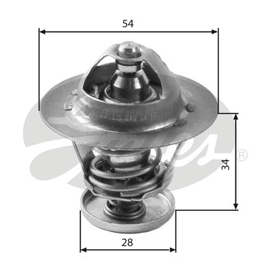 TERMOSTAT (88°C) FIAT DUCATO 06-11 / CITROEN JUMPER 06- / DAIHATSU CHARADE II 83-87 / CHARADE III 87-92 / FORD MONDEO III 00-07 / RANGER 11- / TOURNEO CUSTOM 12- / TRANSIT CUSTOM 12- / JAGUAR X-TYPE 05-09 / PEUGEOT BO