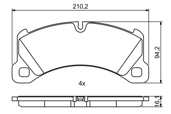 DİSK BALATA (ÖN) VW TOUAREG 3.0 V6 TDI 14-18