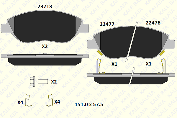 DİSK BALATA (ÖN) FİAT EGEA HB-SEDAN-SW-TİPO