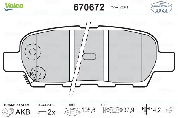 DİSK BALATA (ARKA) NISSAN MAXIMA VI 3.5 / MURANO 3.5 4X4 / TIIDA 1.8 04- / SUZUKI GRAND VITARA  II 2.4 TÜM MODELLER) / KIZASHI 2.4 10-