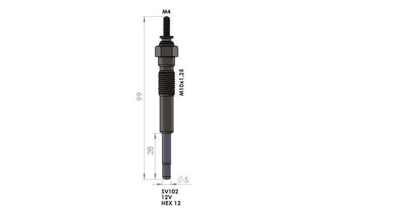 KIZDIRMA BUJİSİ 12,0V) TOYOTA AVENSIS / COROLLA / LITE / ACE 1.8D-2.0D