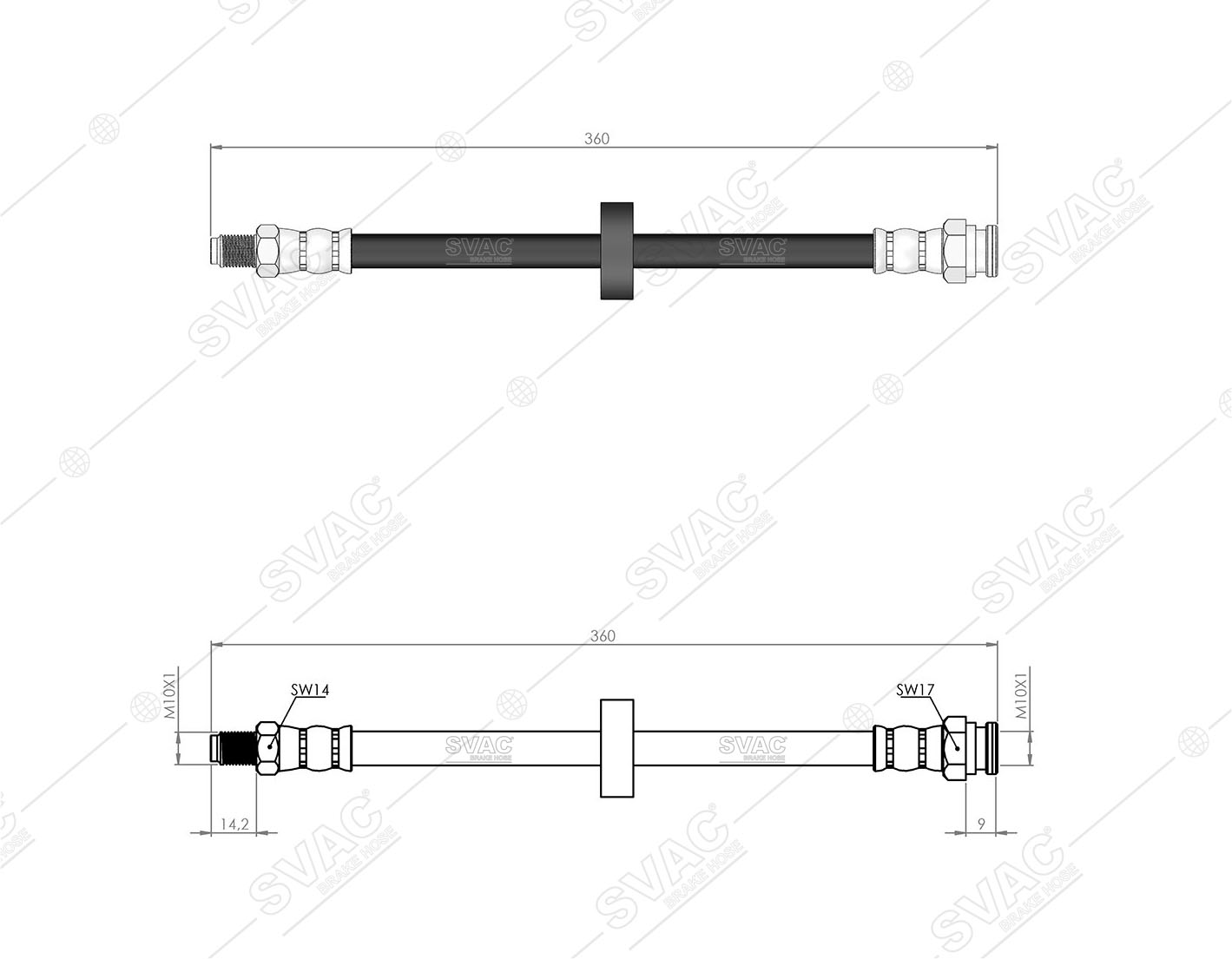 FREN HORTUMU (ARKA) FIAT DUCATO 98-01 / OPEL CORSA D 09-14 / CORSA E 14- / PEUGEOT BOXER 94-02 / CITROEN JUMPER 99-02