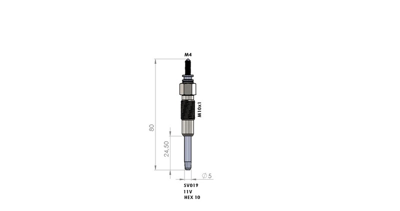 KIZDIRMA BUJİSİ (11,0V) RENAULT MASTER 2.5D-2.8 TDI / PEUGEOT BOXER 2.8 HDİ / IVECO DAILY 2.8D / FIAT DUCATO 2.8D-2.8 JTD / CITROEN JUMPER 2.8 HDİ