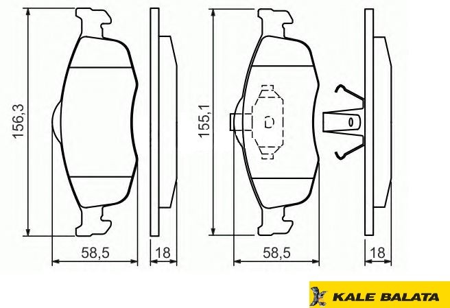 DİSK BALATA (ÖN) FORD MONDEO I-II 1,6-1,8 /SCORPIO