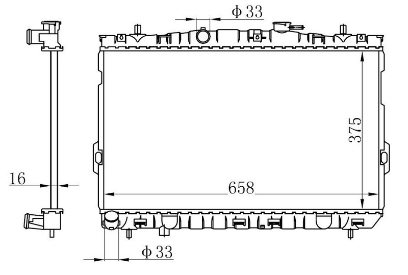 SU RADYATÖRÜ (BRAZİNG)(MT)(BHY007) HYUNDAİ ELANTRA 00-