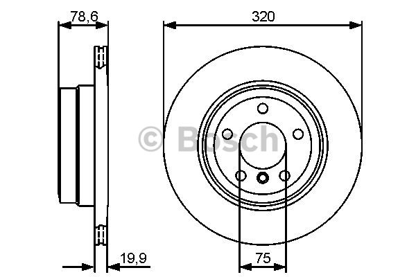 FREN DİSKİ (ARKA)(320MM) BMW X5 (E70)3.0D 02- / X6 (E71)