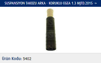 SUSPANSIYON TAKOZU (ARKA) FIAT EGEA