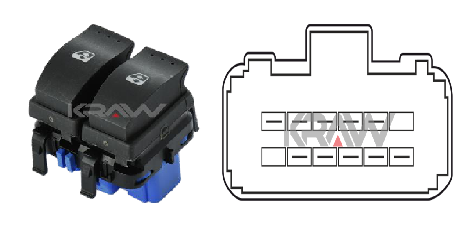 CAM ANAHTARI (SOL)(10 FİŞLİ) RENAULT KANGOO III / MASTER III