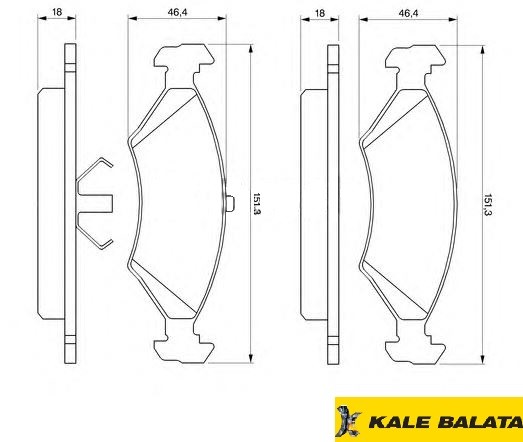 DİSK BALATA (ÖN) FORD FIESTAI,II,III 1,6-1,8D-ESCOR