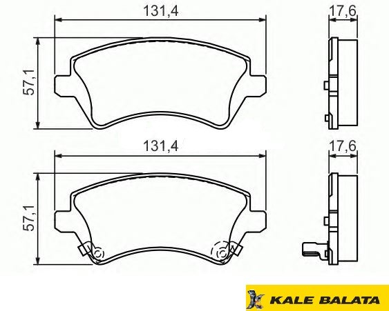 DİSK BALATA (ÖN) TOYOTA COROLLA (VVT KASA)