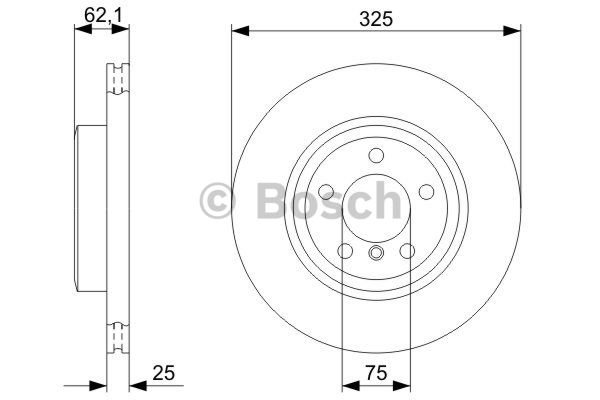 FREN DİSKİ (ÖN)(325MM) BMW X3 (E83)2.0D-2.5-3.0D 01-