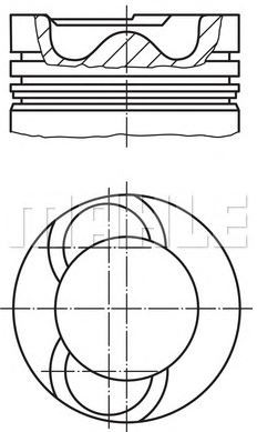 PİSTON,SEGMAN (+0.50)(81.01MM) VW 2.5 CRAFTER 88/109 PS