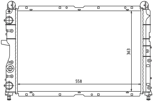 SU RADYATÖRÜ (MEKANİK)(MT)(MFI042) FİAT TEMPRA 2.0İ