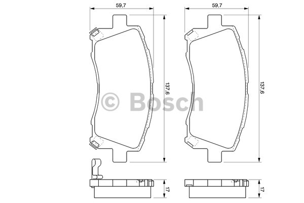 DİSK BALATA (ÖN)(YENİ NO:0986424700) İMPREZA 2,0İ 4WD-2,5İ 4WD 00-