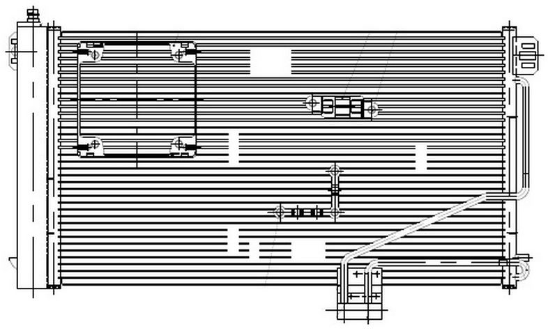 KLİMA RADYATÖRÜ M.BENZ C180/C200 00+ (688x382x16)